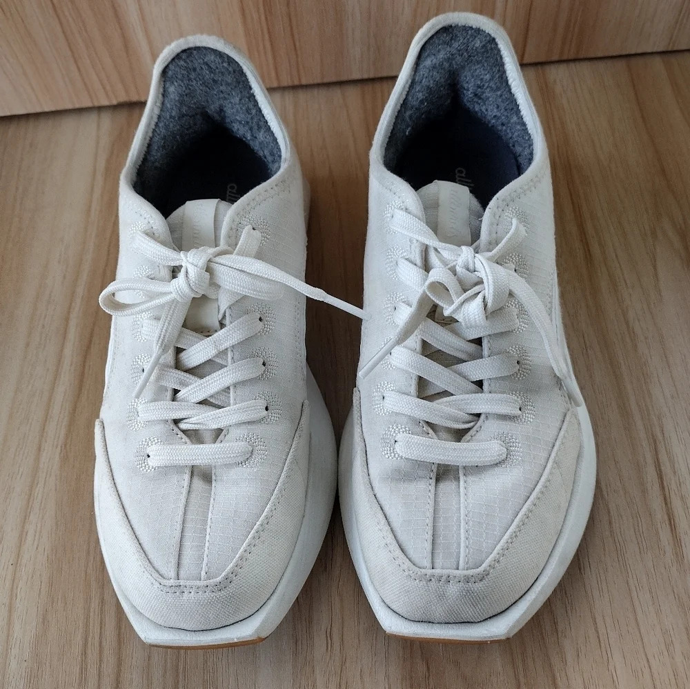 AllBirds Shoes Women’s Size 8 Risers Wool Everyday Sneakers Ivory Natural White